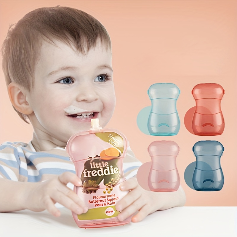 Baby Puree Pouch - Sıkıştırmaz Bebek Mama Poşeti Tutucu Meyve