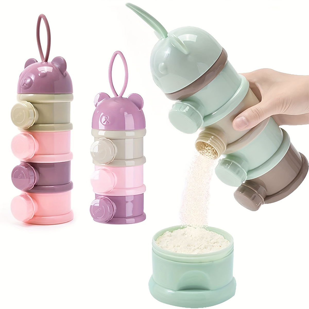 Baby Food In Jars - Askılı Büyük Kapasiteli Bebek Süt Tozu