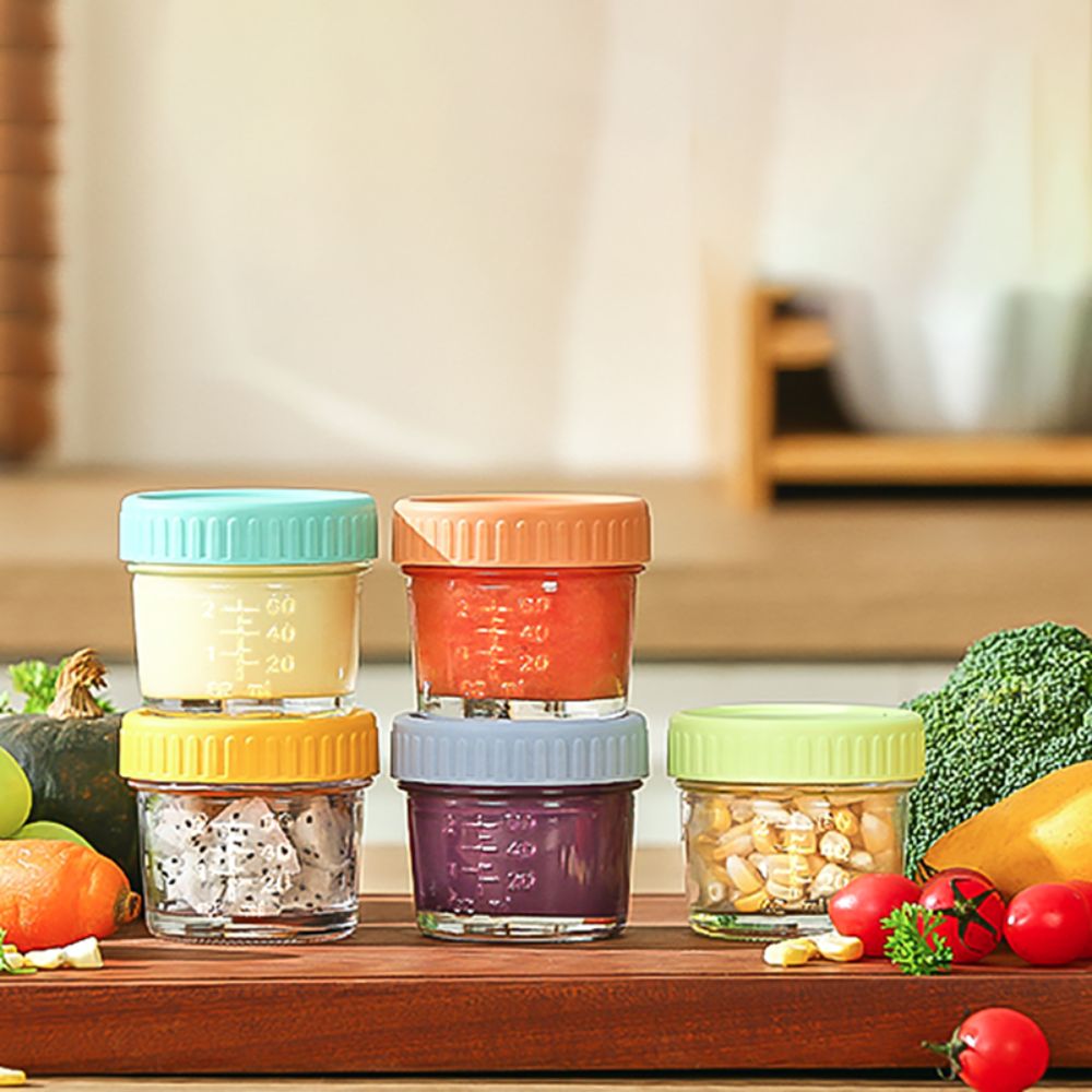 Baby Food In Jars - 6 adet Mason Kavanoz Cam Bebek
