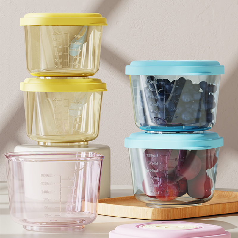 Baby Food In Jars - 6 Adet Bebek Maması Saklama Kapları