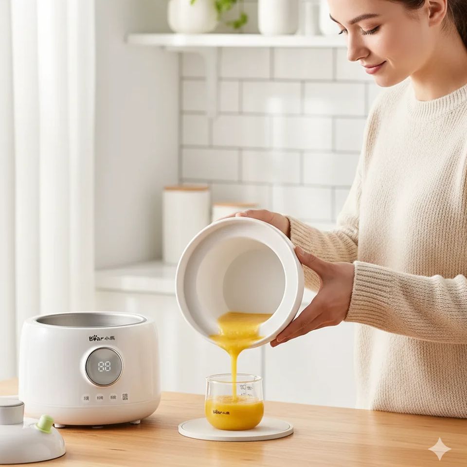 Baby Food Stew - Ayı Bebek Maması Pişirici Elektrikli Yavaş