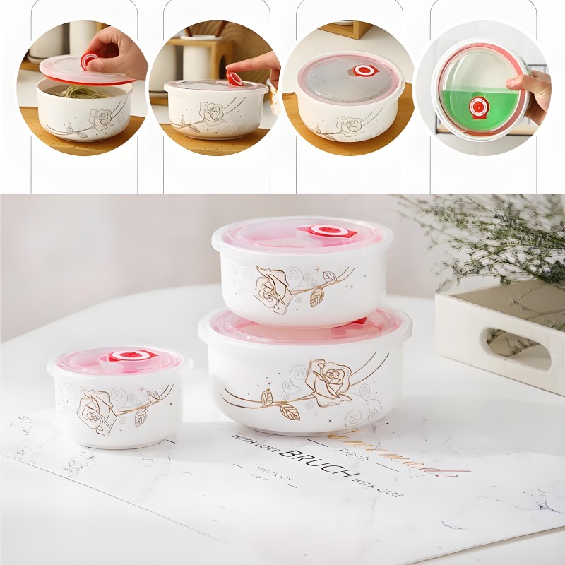 Üç parçalı set, ince kemik çin - Baby Food Container incelemesi ve fiyatı