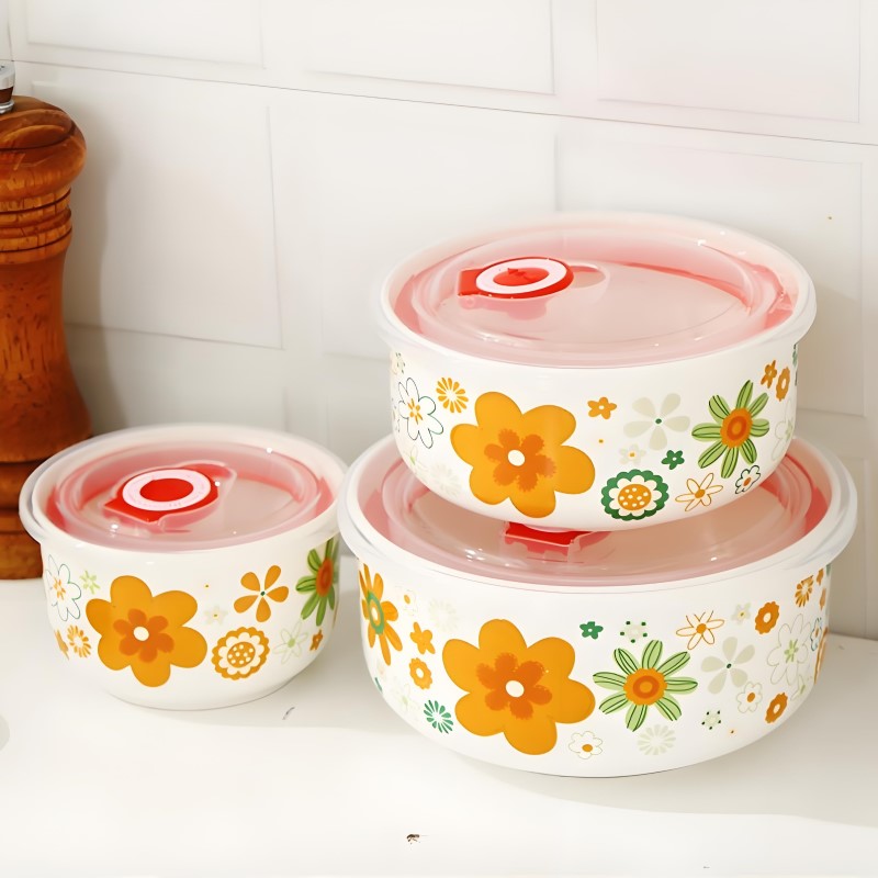 Üç parçalı set, ince kemik çin - Baby Food Container incelemesi ve fiyatı